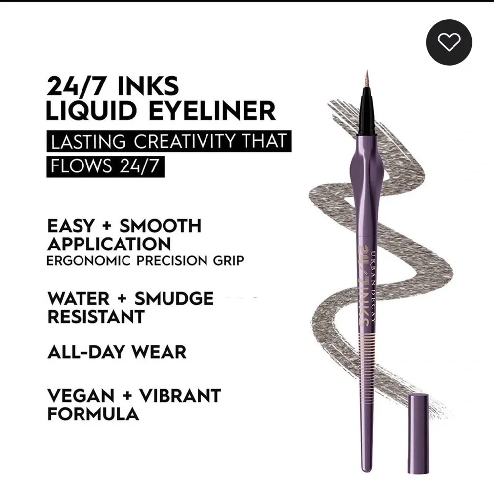 Urban Decay OIL SLICK 24/7 Ink Liquid gunmetal Eyeliner